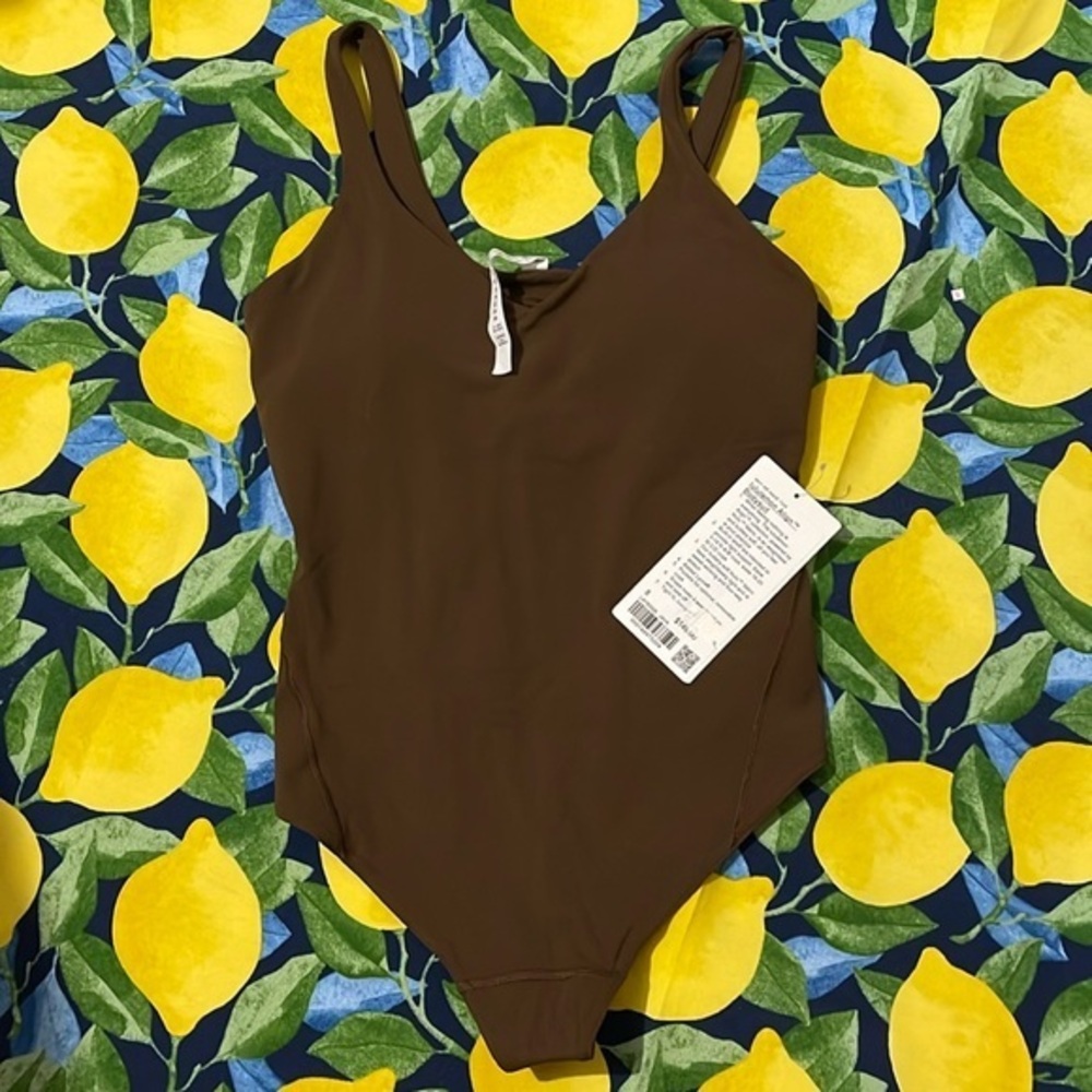 NWT Lululemon Align bodysuit Java size 8